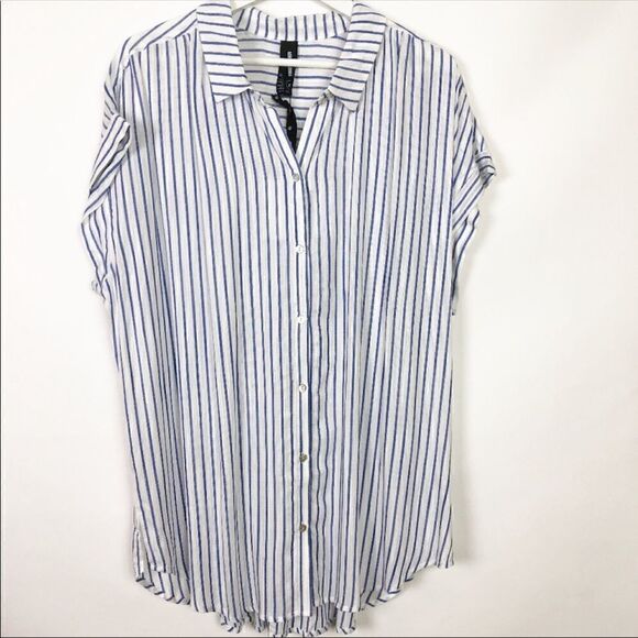 Agnes & Dora Button Down Cuff Sleeve Blouse - Picture 1 of 3